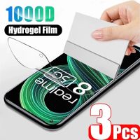 3PCS Protective film For Realme 8 9 10 11 Pro Plus 8i 8S 9i 10T Hydrogel Film For Realme 7 6 Pro 7i 6i 6S Screen Protector Vacuum Cleaners Accessories