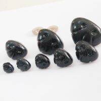 40pcs 12mm/13mm/15mm/19mm/24mm/27mm/29mm/35mm black plastic safety toy nose soft washer for diy plush doll findings-size option