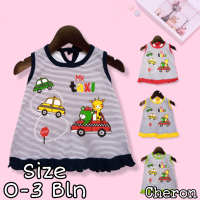 Cheron 22650-ชุดเดรส Baju Bayi Perempuan เด็กผู้หญิงเด็กวัยหัดเดินเด็ก,ชุดเดรสแขนกุดน่ารักใหม่ล่าสุดสามารถใส่ไปเที่ยวพักผ่อนบนท้องถนนผ้าฝ้ายผ้าเจอร์ซีย์สีแดงสีเหลืองสีเขียวสีกรมท่า