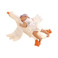 【Ready】? Big White Goose Baby Exhaust Pillow Anti-flatulence Colic Baby Aircraft Hold Anti-Suffocation Lying Sleeping Cuddle Sleeping Soothing Artifact