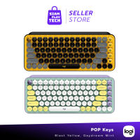 LOGITECH POP Keys - Blast Yellow/Daydream Mint (คีย์บอร์ดไร้สาย)