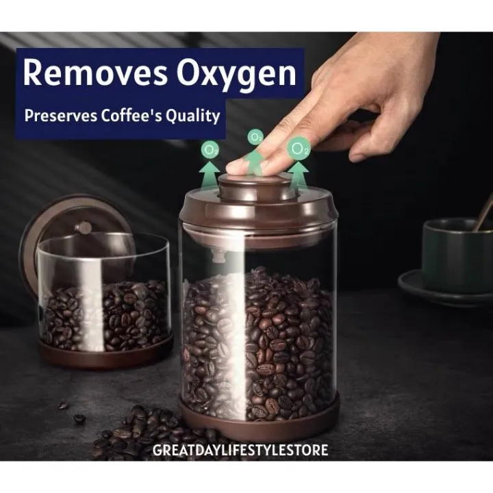 Coffee Jar One Way Oxygen Exhaust Vacuum Sealed Lazada PH