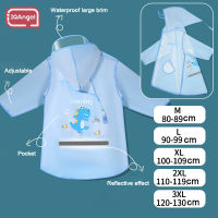 IQANGEL เสื้อกันฝนเด็ก เสื้อกันฝนสำหรับเด็ก,เด็กประถมการ์ตูนกันน้ำหนาเสื้อปอนโชป้องกันใบหน้าทั้งชุดกันฝนเต็มตัว ชุดกันฝนเด็ก ชุดกันฝนเด็ก2-10ปี