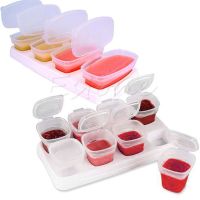 Hot Baby Weaning Food Freezing Cubes Tray Pots Freezer Storage Plastic Containers 70ml