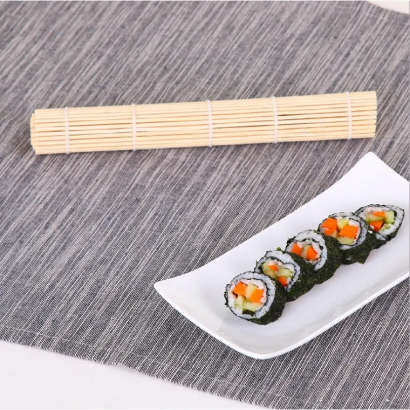 24*24cm Sushi Mat Portable Healthy Japan Korea Home DIY Kitchen Rice Roll  Maker Bamboo Sushi Pad -30