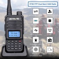 Retevis เครื่องรับส่งวิทยุ RT85แฮม,วิทยุสื่อสารสองทาง5W Walkie-Talkies VHF UHF Dual Band สมัครเล่นวิทยุพกพา TYT UV88 Uv88