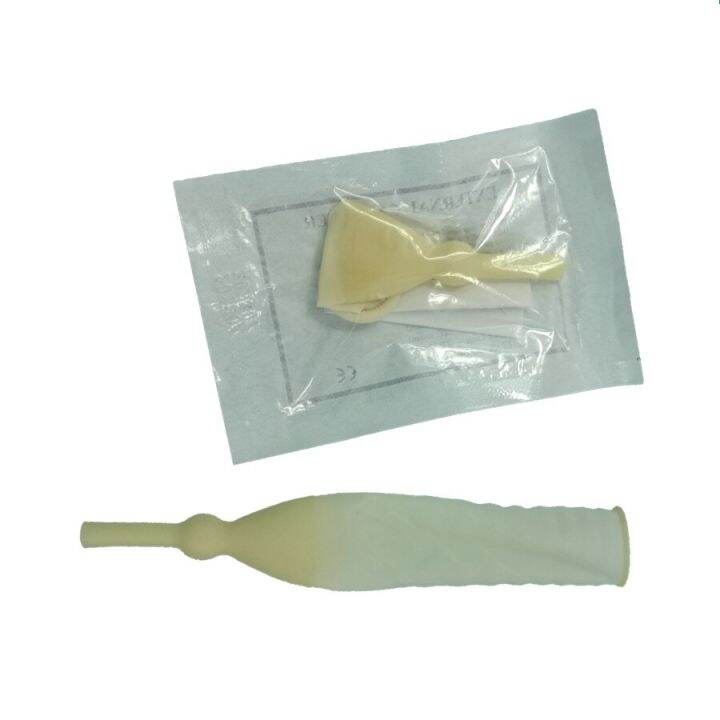 50pcs-disposable-medical-urine-collector-latex-urine-bag-male-external-catheter-single-use-e-o-sterilization-25mm-30mm-35mm40mm