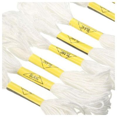 12x White Anchor Cross needle Cotton Embroidery Thread Floss Skeins Sewing Craft