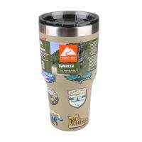 แก้วเก็บความเย็นของแท้❗️ นาน22 ชม ลายสแตมป์ Ozark Trail Double 32oz Wall Vacuum Sealed Stainless Steel Tumbler, Patches