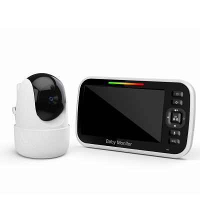 5 Inch PTZ Video Baby Monitor with Digital Surveillance Camera Auto Night Vision Two Way Intercom Babysitter EU Plug