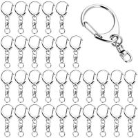 ❈❄ 100pcs Lobster Clasp Keychain Clip Swivel 8 Shape Clasps Lanyard Snap Hook for DIY Crafts Key Chain Lobster Claw Clasp Wholesale