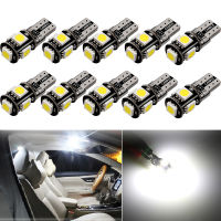 10 x W5W T10 หลอดไฟ LED ภายในรถสำหรับ VW Volkswagen Jetta Golf 4 5 7 6 Passat B5 b6 B7 Touareg Touran POLO Bora Tiguan-gcbfxbfgfznfxnn