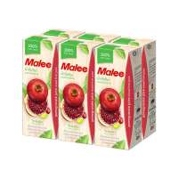 [ส่งฟรี!!!] มาลี น้ำทับทิมผสมผลไม้รวม 100% 200 มล. X 6 กล่องMalee 100% Pomegranate UHT 200 ml x 6