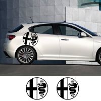 50CM Car body decorative sticker Logo badge emblem For Alfa Romeo Giulia Stelvio Giulietta 4C 147 156 159