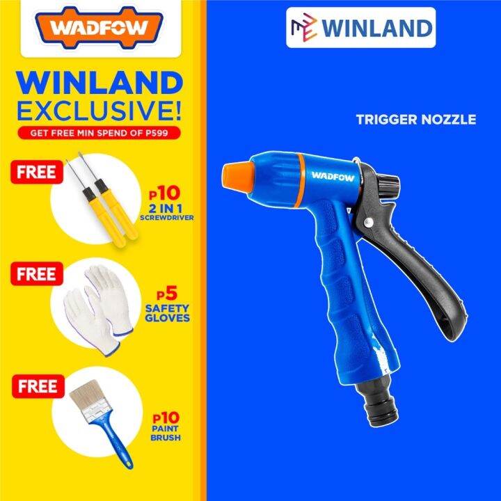 WADFOW by Winland High Pressure Garden Hose Spray Nozzle Sprayer w/ 3