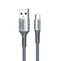 Remax RC-003a ประเภท2.4A-C/USB-C สายเคเบิลข้อมูลสายชาร์จชุด Barrett,ความยาว: 1เมตร (เงิน)