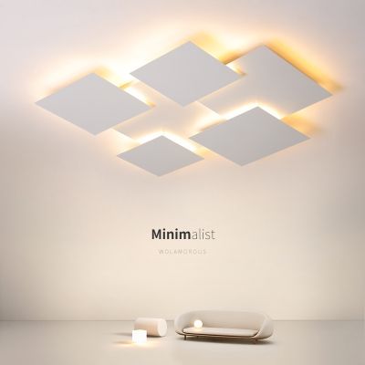 [COD] Ceiling living room 2023 new modern minimalist atmosphere main square led millet smart lamps for the whole house