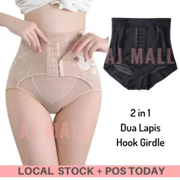 Womens Postpartum Corset Underwear High Waist Tummy Control Panties  Adjustable Hooks Body Shaper