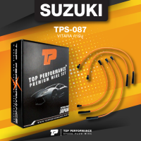 spark plug wire (ประกัน 3 เดือน) สายหัวเทียน SUZUKI - VITARA คาร์บู ตรงรุ่น - TOP PERFORMANCE JAPAN - TPS-087 - สายคอยล์ ซูซูกิ วีทาร่า