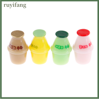 ruyifang 4pcs dollhouse Miniature Toy ขวดนมบ้านตกแต่งฉาก