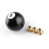 【DT】 hot  8 Eight Pool Billiard Ball Gear Shift Knob w/ Adapter Universal Vehicle AT/MT Shifter Lever Head Black High Quality Dropship