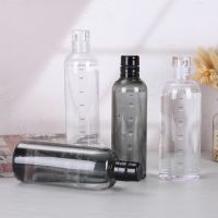 【CC】๑  Bottle with Scale Transparent Drink Cup Kettle for Camping Hiking Training