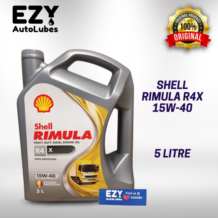 Shell Rimula R4X 15W40 5L 100% Original | Lazada