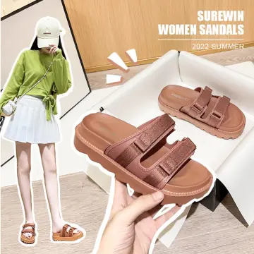 2023 New Slippers Women's Summer Heightened Thick Bottom Korean