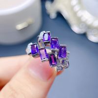 Simple and exquisite 925 Silver Amethyst Ring special price to attract attention