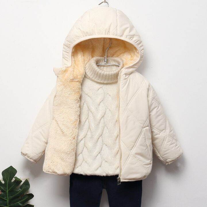 Baby Kids Coats Winter Thicken Jackets For Boys Warm Plush Outerwear Girls  Fur Hooded Jackets Toddler Children Clothes Snowsuit | Lazada.Vn