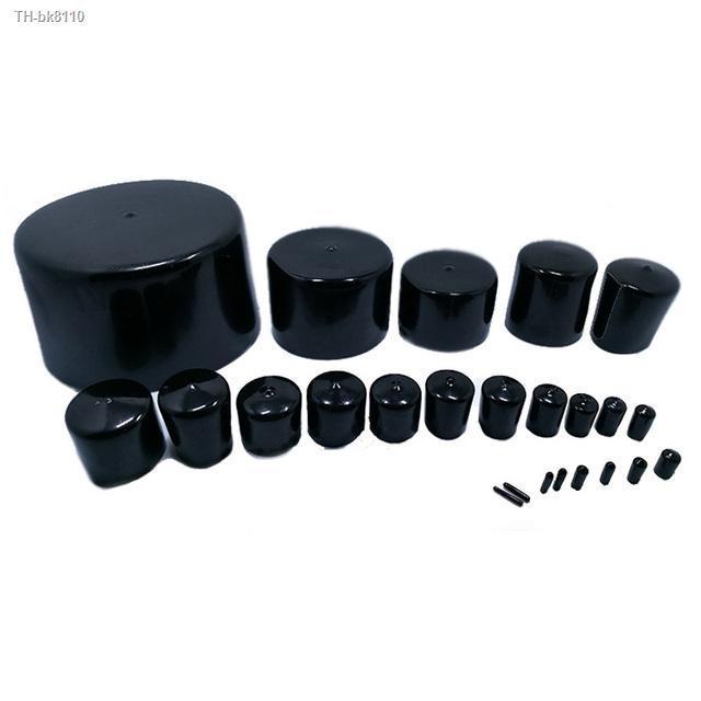 20pcs-black-vinyl-rubber-round-end-cap-pvc-plastic-cable-wire-waterproof-cover-steel-pole-tube-pipe-thread-protection-caps