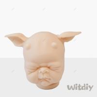 Witdiy ตุ๊กตารีสตาร์ทเปล่าไวนิลใหม่ขนาด45ซม./17.72นิ้วชุดไม่ทาสีสำหรับเด็กทารกให้ของขวัญ2ชิ้น