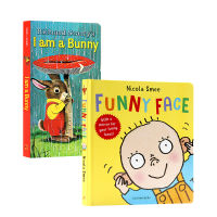 I am a bunny I am a rabbit funny face funny expression Pack 2 picture books for young English Enlightenment childrens emotional expression and management