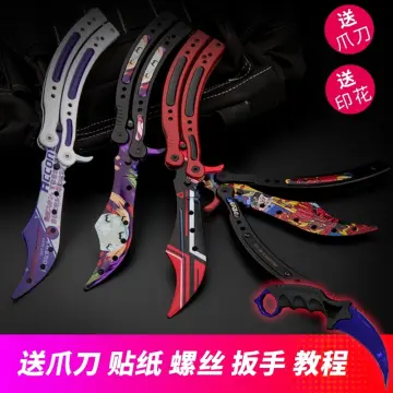 Practice BALISONG METAL BUTTERFLY Assorted Trainer Knife BLADE Comb Brush  NEW