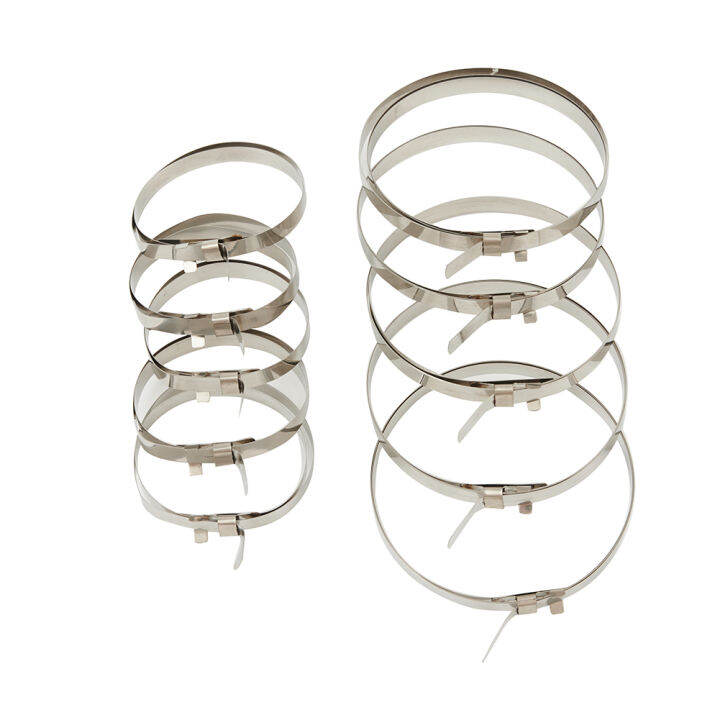 10x CV Boot Clips Kit Stainless Steel Axle CV Joint Crimp Clamp Universal Set Locking Cable Ties