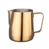 เหยือกตีฟองนมสแตนเลส Espresso Latte Cappuccino Cream Jug Maker LXAF