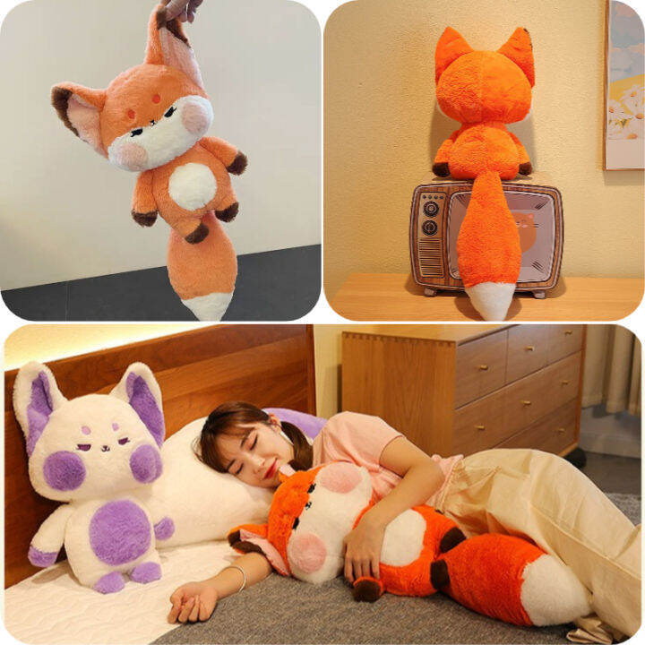 fox plush pillow