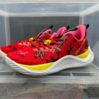 ✅Original A* Curry- 10 Low “Red Yellow White” Fashion Men Basketball Shoes All Match Casual Sports Shoes