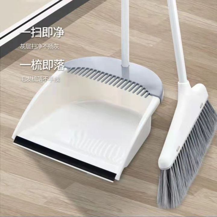 libizheng-หวีฟัน-ไม้กวาด-ชุดตักขยะ-ทำความสะอาดพื้นห้องนั่งเล่นครอบครัว-ไม้กวาดพร้อมฟัน