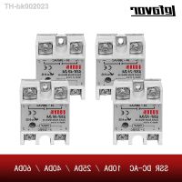 ▫✆﹍ Solid State Relay SSR 10DA 25DA 40DA DC Control AC White Shell Single Phase Without Plastic Cover 3-32V Input DC 24-380V AC Outp