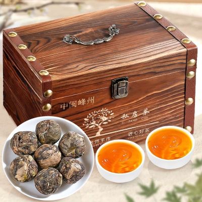 Zhongmin Fengzhou tea Fuding white dragon ball hand-pressed Shoumei old gift box 500g