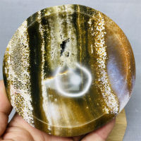 121mm Ocean Jasper Bowl Stone Agate Geode Ashtray Jewelry Storage Degaussing Stone Healing and Home Spirit Decoration gifts