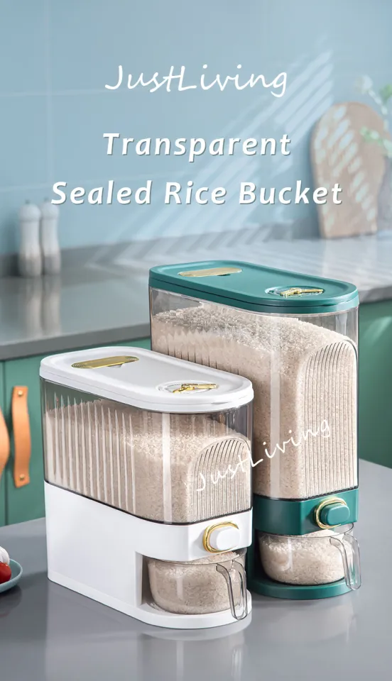 1pc Large Capacity Airtight Rice Dispenser: Keep Your Rice