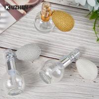 Empty 15ml Airbag Perfume Bottle Spray Atomizer Refillable Round Luxury Portable Glass Bottle Travel Size Bottles Containers