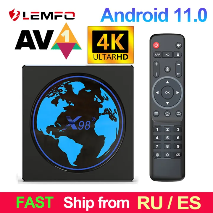 ผู้ชายคนนี้ X98มินิ Android Box 11 4K 60Fps HDR รองรับ Av1 WIFI คู่