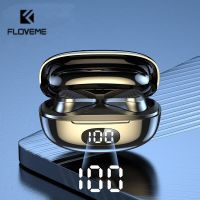 FLOVEME Mini TWS Wireless Headphones Bluetooth 5.2 Earphone Gaming Earphones Waterproof Headset LED Display Smart Touch Earbuds Over The Ear Headphone