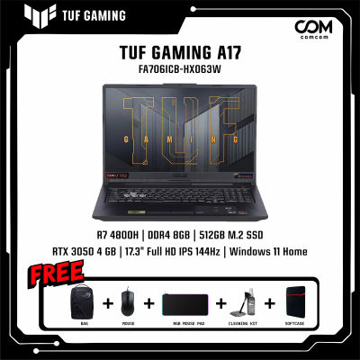 NOTEBOOK (โน้ตบุ๊ค) ASUS TUF GAMING A17 FA706ICB-HX063W (GRAPHITE BLACK) BY COMCOM