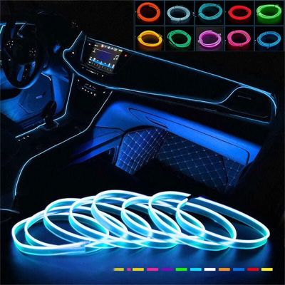 【CC】 1M/3M Led Cold Atmosphere Lamp Strip Car Interior Trim