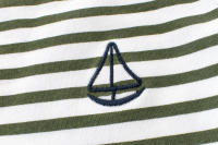 pure cotton fabric kids wear short sleeve simple stripe pattern high quality pure cotton cute t shirt