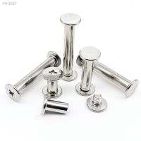 5/10X 5-80mm 304 Stainless Steel Leather Bag Belt Photo Scrapbook Album Account Book Post Binding Chicago Screw Nail Rivet Bolt